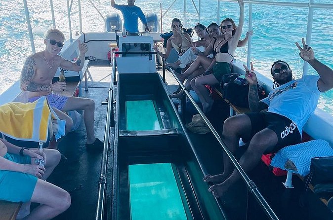 2 Stop Reef Snorkel and Glass Bottom Boat Adventure - A glass-bottom boat for mixed groups