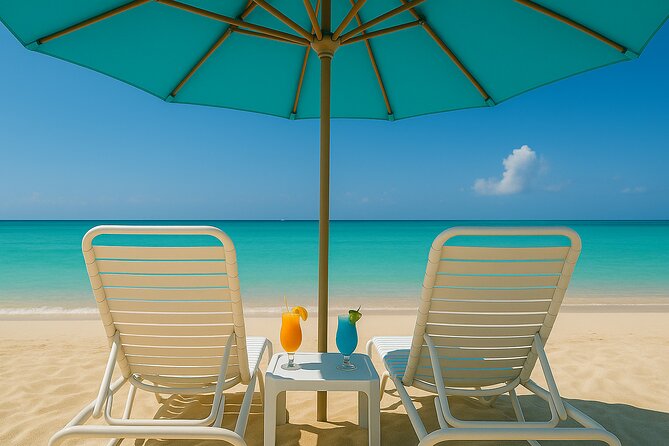 Grand Cayman Beach Day All Day Chairs Umbrella & Snorkelling - Why Seven Mile Beach makes the setting worthwhile